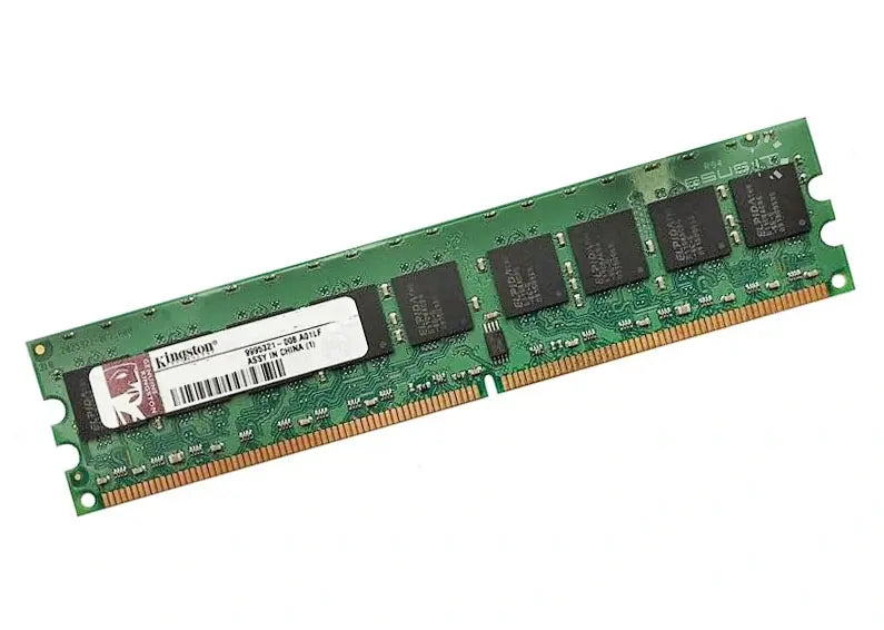 Kingston 1GB DDR2-400MHz PC2-3200 ECC Registered CL3 240-Pin DIMM Single Rank Memory Module