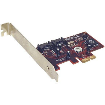 2 Port SATA II PCI Express Controller Card PCI Express 300MBps 2 x 7-pin SATA II External SATA