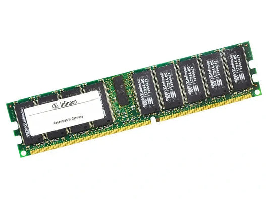 Infineon 2GB DDR2-667MHz PC2-5300 ECC Registered CL5 240-Pin DIMM Single Rank Memory Module