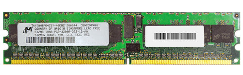 512MB PC2-3200 DDR2-400MHz ECC Registered CL3 240-Pin DIMM Single Rank Memory Module