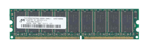 256MB PC2100 DDR-266MHz ECC Unbuffered CL2.5 2.5V 184-Pin DIMM Memory Module