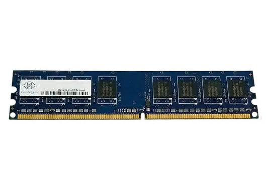 Nanya 1GB DDR2-667MHz PC2-5300 ECC Unbuffered CL5 240-Pin DIMM Dual Rank Memory Module