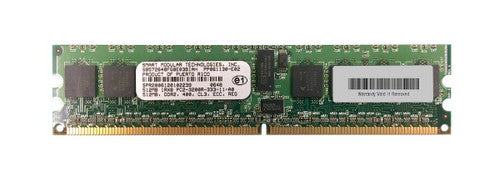 512MB PC2-3200 DDR2-400MHz ECC Registered CL3 240-Pin DIMM Single Rank Memory Module