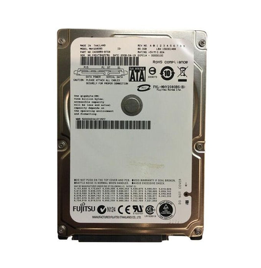 80 GB 2.5 INTERNAL HARD DRIVE SATA/150 5400 RPM 8 MB BUFFER